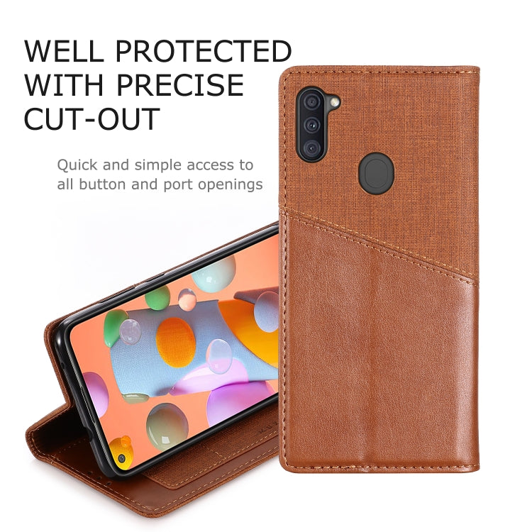 For Samsung Galaxy A11 / M11 MUXMA MX109 Horizontal Flip Leather Case with Holder & Card Slot & Wallet