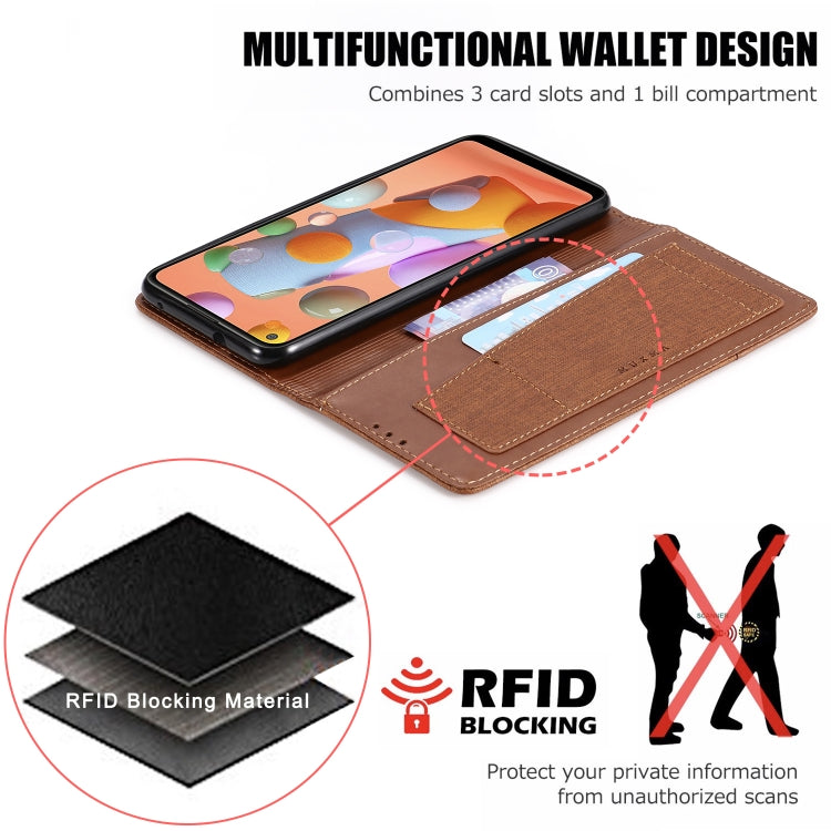 For Samsung Galaxy A11 / M11 MUXMA MX109 Horizontal Flip Leather Case with Holder & Card Slot & Wallet