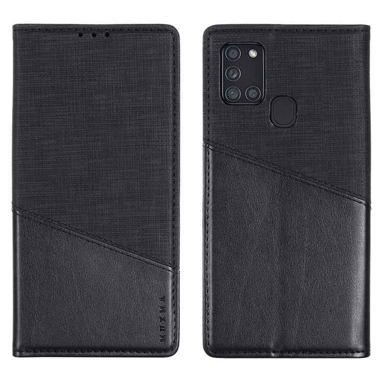 For Samsung Galaxy A21s MUXMA MX109 Horizontal Flip Leather Case with Holder & Card Slot & Wallet