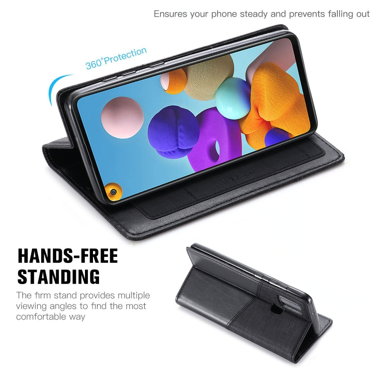 For Samsung Galaxy A21s MUXMA MX109 Horizontal Flip Leather Case with Holder & Card Slot & Wallet