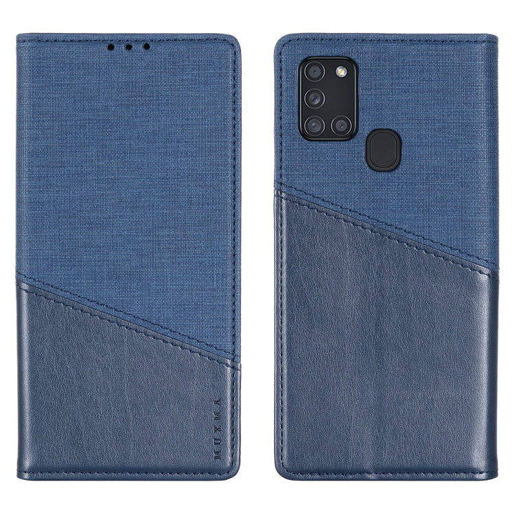 For Samsung Galaxy A21s MUXMA MX109 Horizontal Flip Leather Case with Holder & Card Slot & Wallet