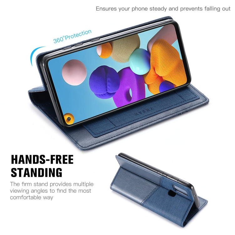 For Samsung Galaxy A21s MUXMA MX109 Horizontal Flip Leather Case with Holder & Card Slot & Wallet