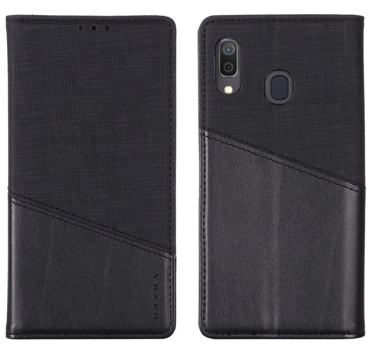 For Samsung Galaxy A30 MUXMA MX109 Horizontal Flip Leather Case with Holder & Card Slot & Wallet