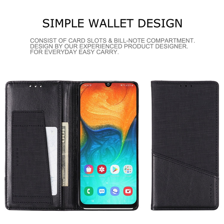 For Samsung Galaxy A30 MUXMA MX109 Horizontal Flip Leather Case with Holder & Card Slot & Wallet
