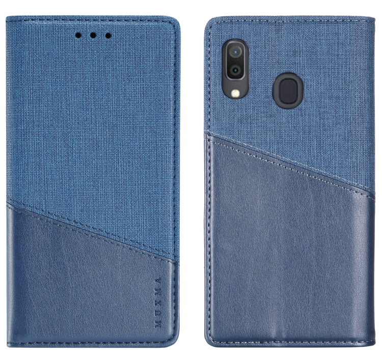For Samsung Galaxy A30 MUXMA MX109 Horizontal Flip Leather Case with Holder & Card Slot & Wallet