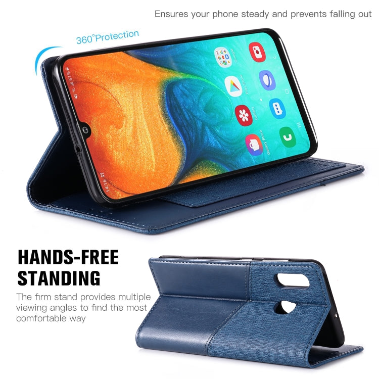 For Samsung Galaxy A30 MUXMA MX109 Horizontal Flip Leather Case with Holder & Card Slot & Wallet
