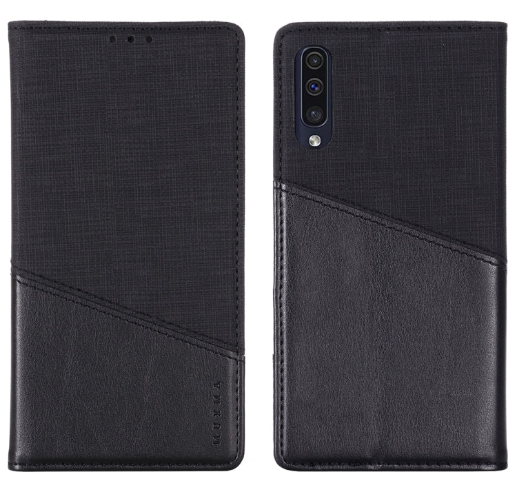 For Samsung Galaxy A50 MUXMA MX109 Horizontal Flip Leather Case with Holder & Card Slot & Wallet