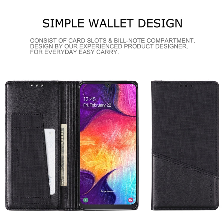For Samsung Galaxy A50 MUXMA MX109 Horizontal Flip Leather Case with Holder & Card Slot & Wallet