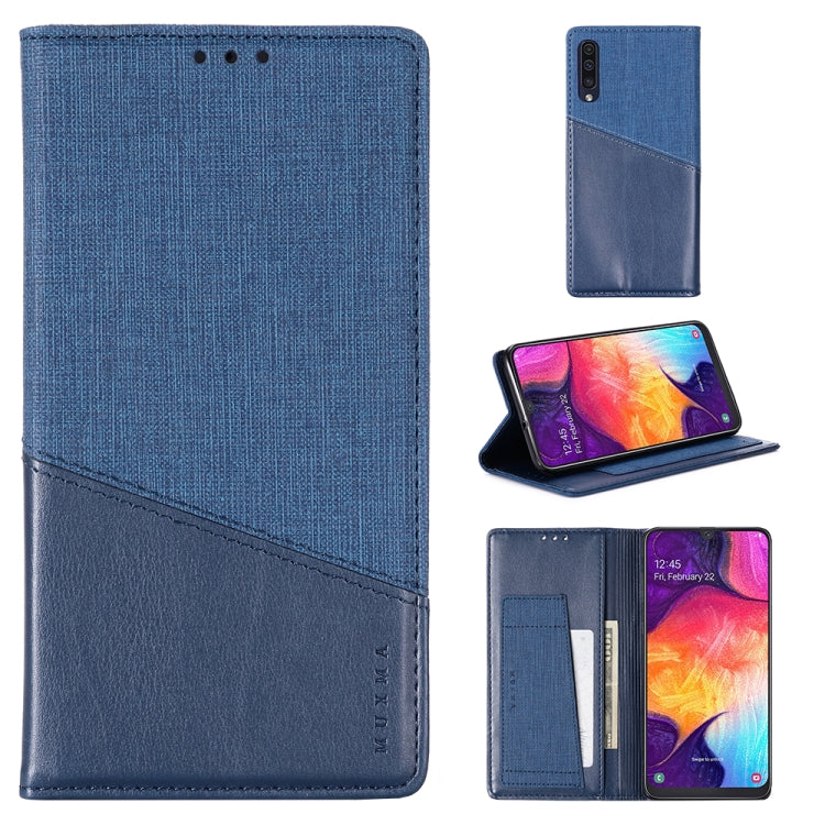For Samsung Galaxy A50 MUXMA MX109 Horizontal Flip Leather Case with Holder & Card Slot & Wallet