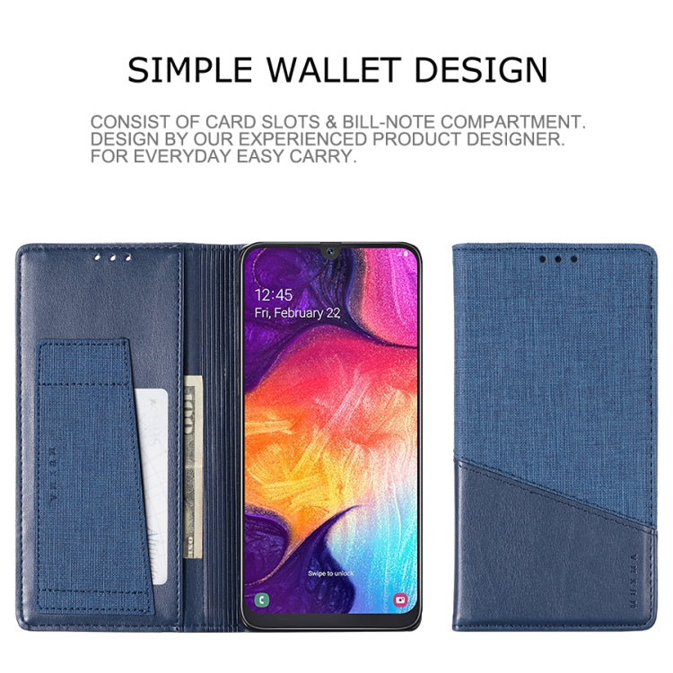 For Samsung Galaxy A50 MUXMA MX109 Horizontal Flip Leather Case with Holder & Card Slot & Wallet