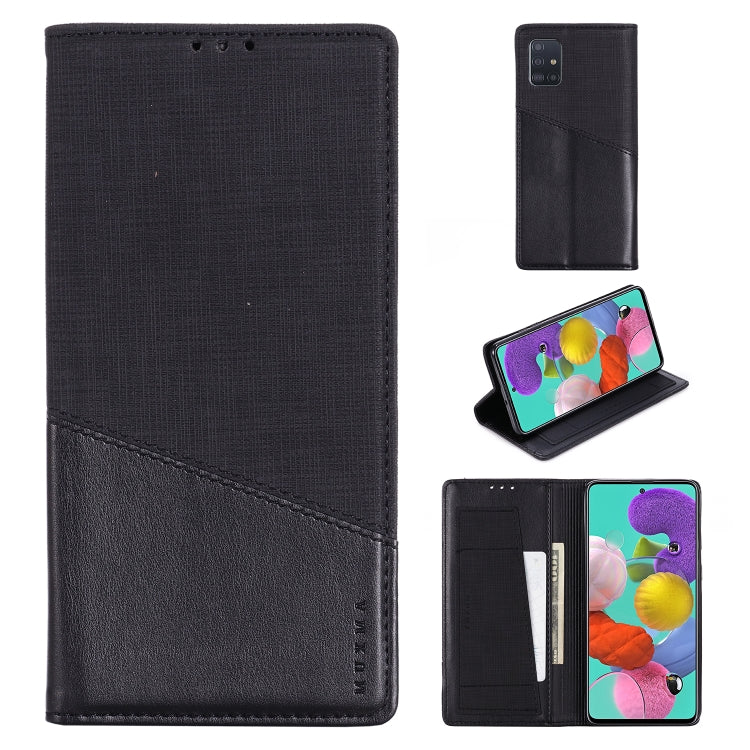 For Samsung Galaxy A51 MUXMA MX109 Horizontal Flip Leather Case with Holder & Card Slot & Wallet