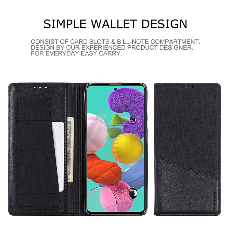 For Samsung Galaxy A51 MUXMA MX109 Horizontal Flip Leather Case with Holder & Card Slot & Wallet