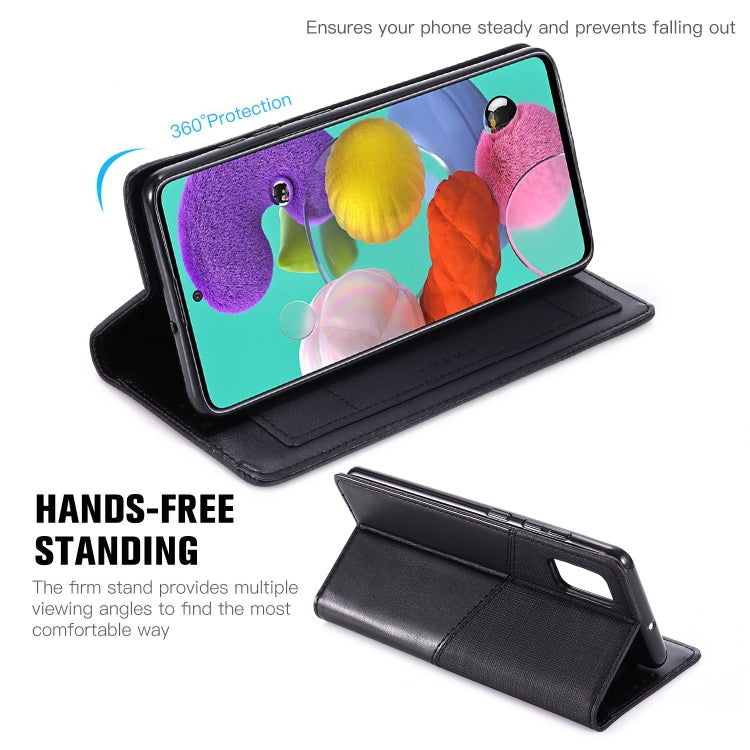 For Samsung Galaxy A51 MUXMA MX109 Horizontal Flip Leather Case with Holder & Card Slot & Wallet