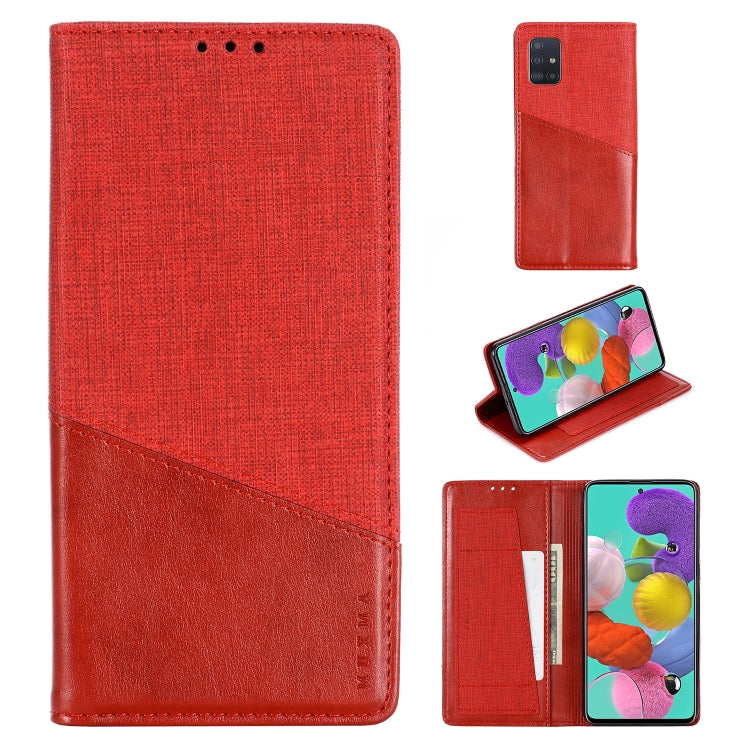 For Samsung Galaxy A51 MUXMA MX109 Horizontal Flip Leather Case with Holder & Card Slot & Wallet