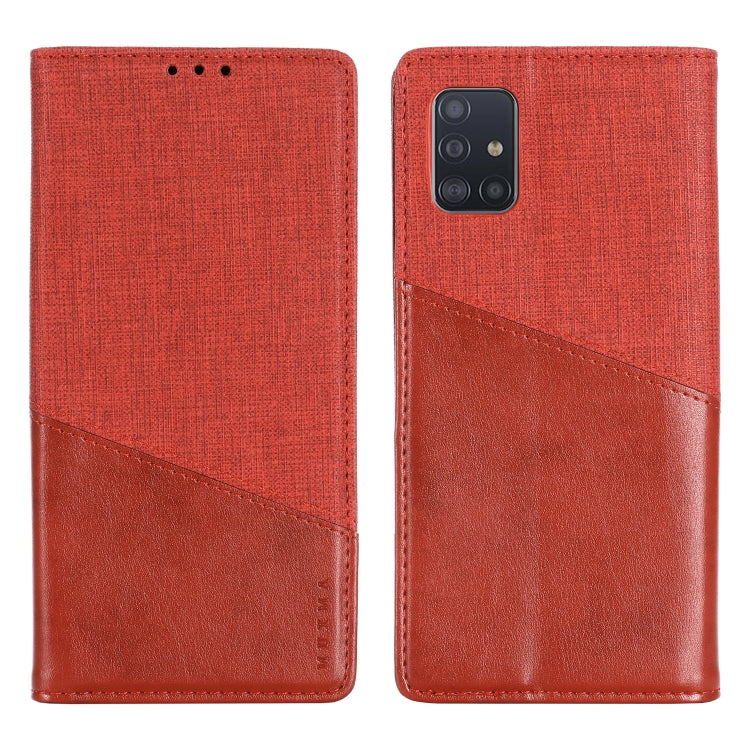 For Samsung Galaxy A51 MUXMA MX109 Horizontal Flip Leather Case with Holder & Card Slot & Wallet