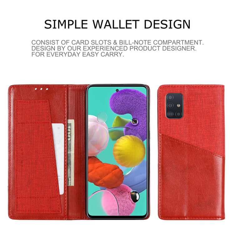 For Samsung Galaxy A51 MUXMA MX109 Horizontal Flip Leather Case with Holder & Card Slot & Wallet