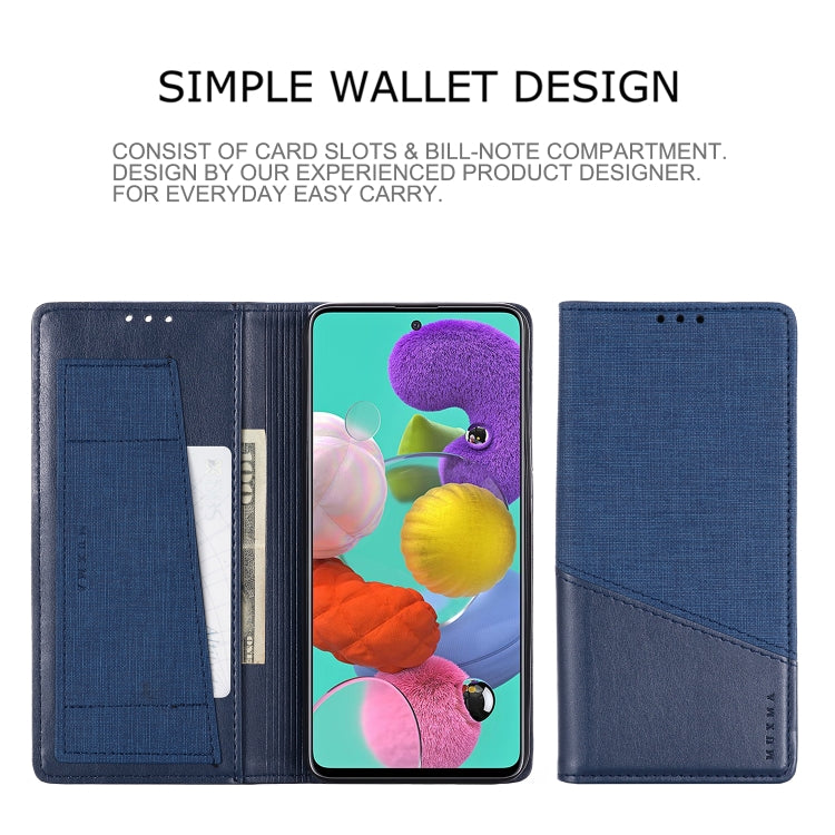For Samsung Galaxy A51 MUXMA MX109 Horizontal Flip Leather Case with Holder & Card Slot & Wallet