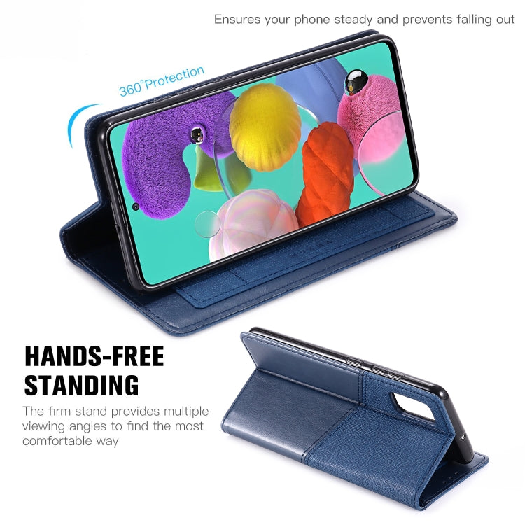 For Samsung Galaxy A51 MUXMA MX109 Horizontal Flip Leather Case with Holder & Card Slot & Wallet