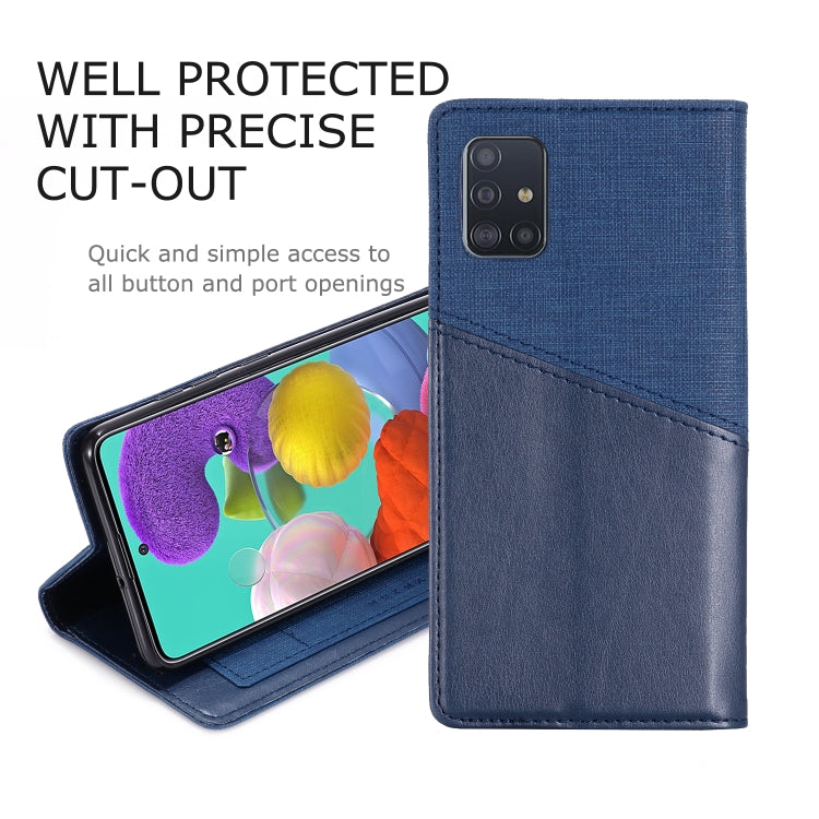 For Samsung Galaxy A51 MUXMA MX109 Horizontal Flip Leather Case with Holder & Card Slot & Wallet