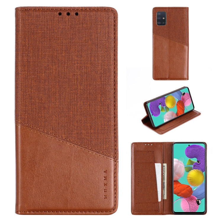 For Samsung Galaxy A51 MUXMA MX109 Horizontal Flip Leather Case with Holder & Card Slot & Wallet
