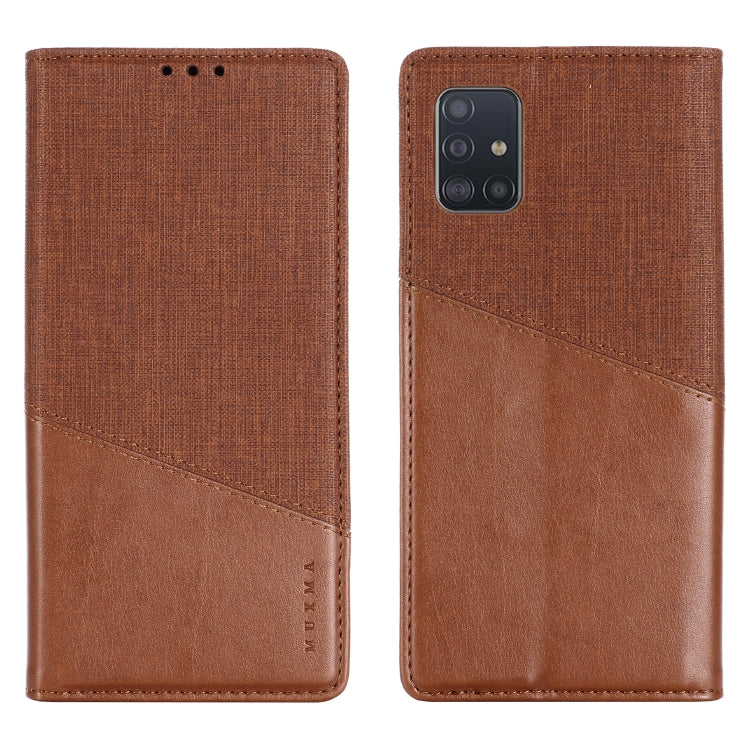 For Samsung Galaxy A51 MUXMA MX109 Horizontal Flip Leather Case with Holder & Card Slot & Wallet
