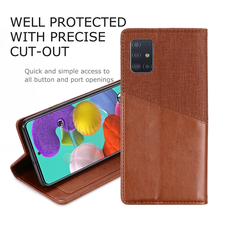 For Samsung Galaxy A51 MUXMA MX109 Horizontal Flip Leather Case with Holder & Card Slot & Wallet