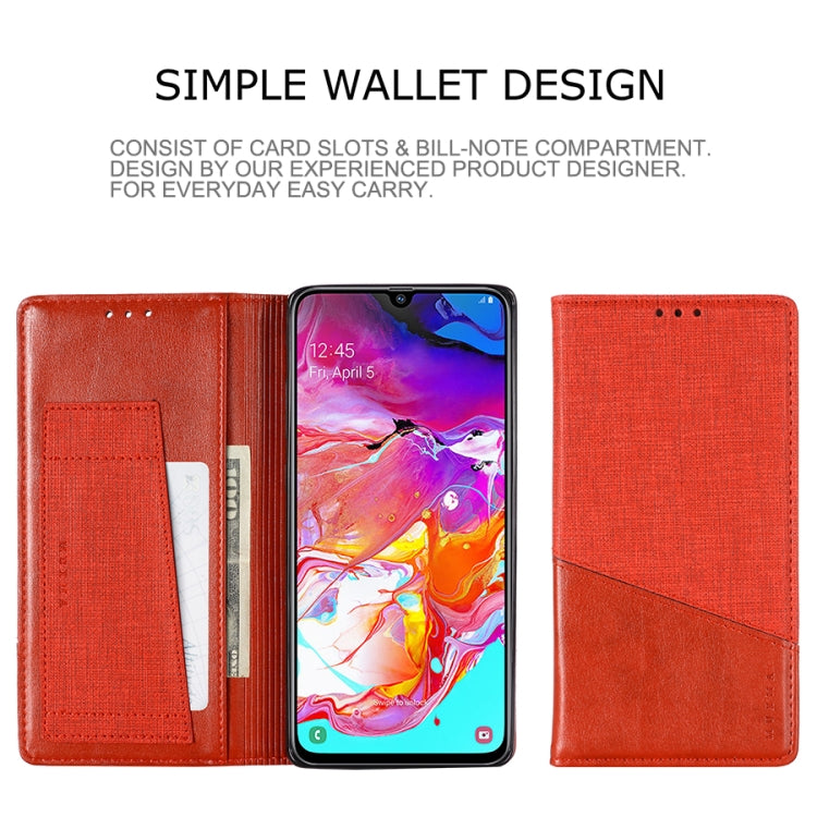 For Samsung Galaxy A70 MUXMA MX109 Horizontal Flip Leather Case with Holder & Card Slot & Wallet