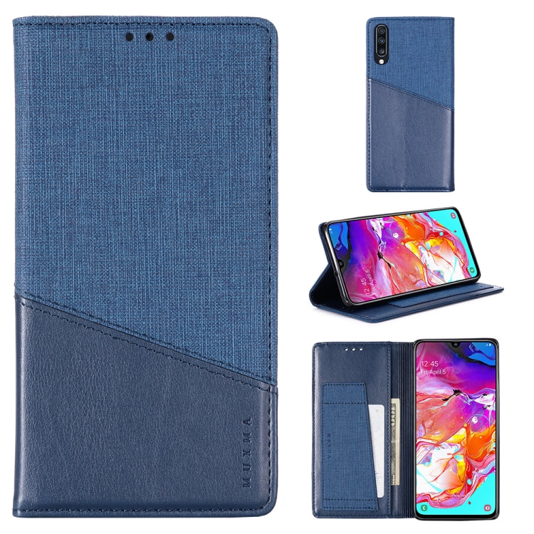 For Samsung Galaxy A70 MUXMA MX109 Horizontal Flip Leather Case with Holder & Card Slot & Wallet