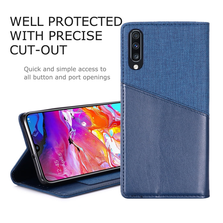For Samsung Galaxy A70 MUXMA MX109 Horizontal Flip Leather Case with Holder & Card Slot & Wallet