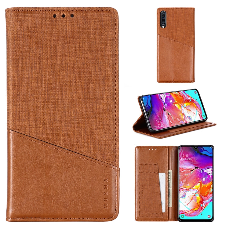 For Samsung Galaxy A70 MUXMA MX109 Horizontal Flip Leather Case with Holder & Card Slot & Wallet