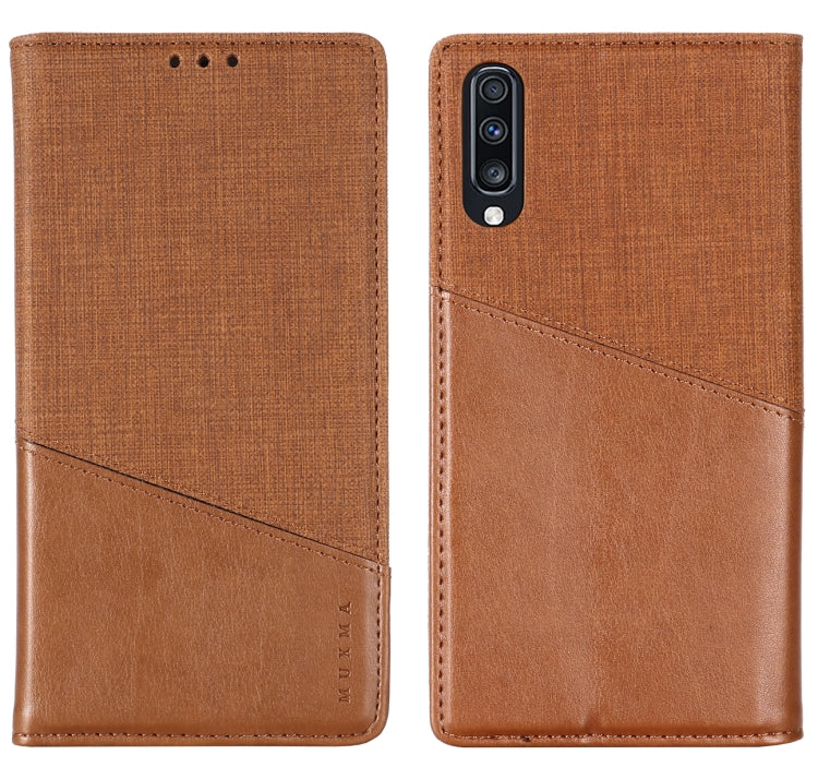 For Samsung Galaxy A70 MUXMA MX109 Horizontal Flip Leather Case with Holder & Card Slot & Wallet