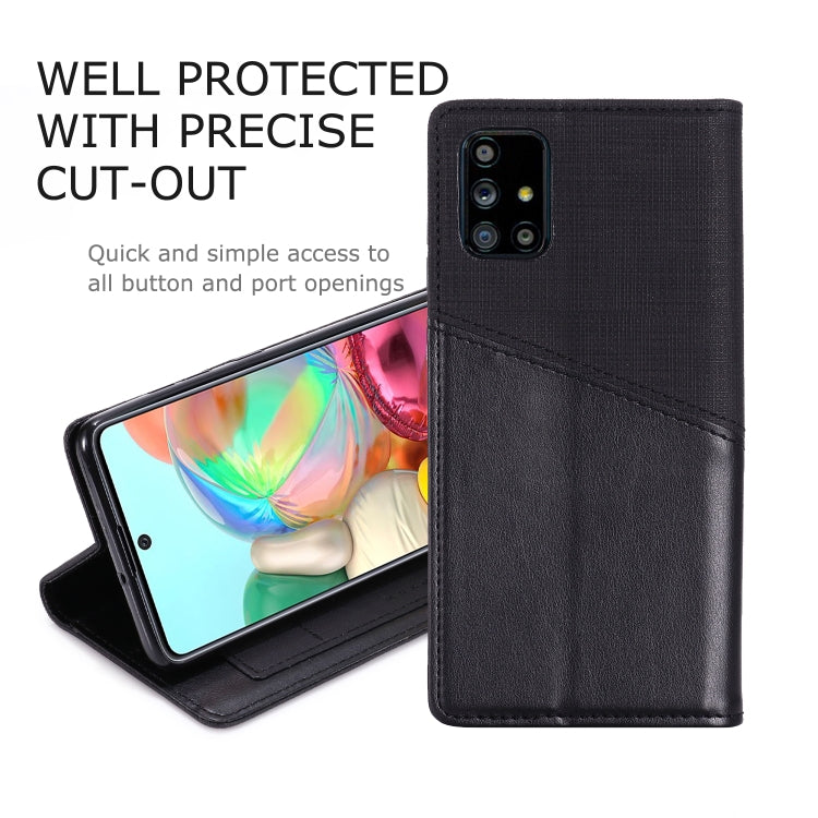 For Samsung Galaxy A71 MUXMA MX109 Horizontal Flip Leather Case with Holder & Card Slot & Wallet