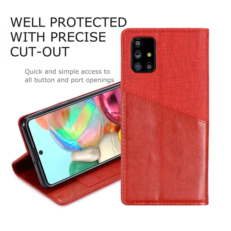 For Samsung Galaxy A71 MUXMA MX109 Horizontal Flip Leather Case with Holder & Card Slot & Wallet