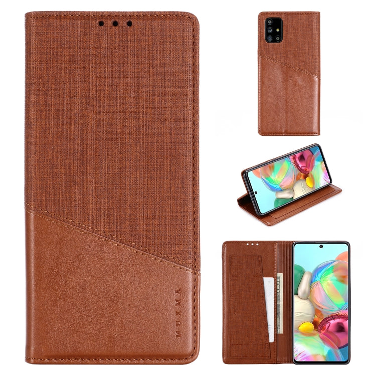 For Samsung Galaxy A71 MUXMA MX109 Horizontal Flip Leather Case with Holder & Card Slot & Wallet