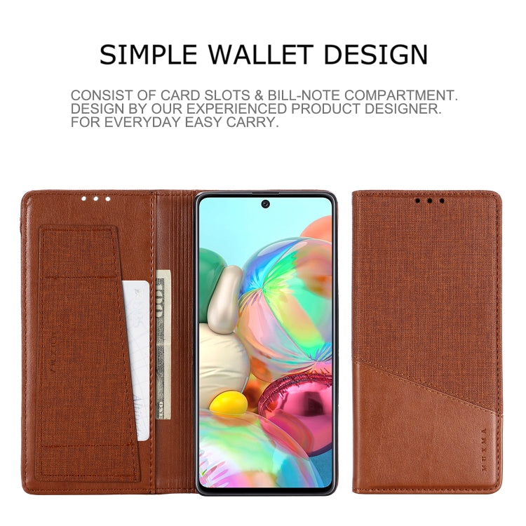 For Samsung Galaxy A71 MUXMA MX109 Horizontal Flip Leather Case with Holder & Card Slot & Wallet