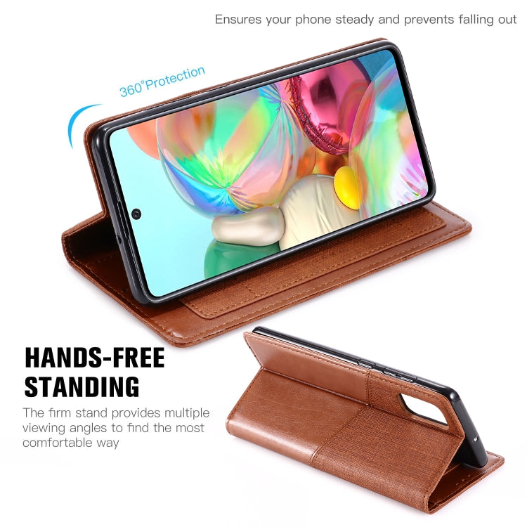 For Samsung Galaxy A71 MUXMA MX109 Horizontal Flip Leather Case with Holder & Card Slot & Wallet