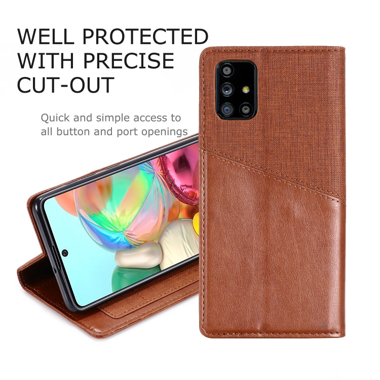 For Samsung Galaxy A71 MUXMA MX109 Horizontal Flip Leather Case with Holder & Card Slot & Wallet