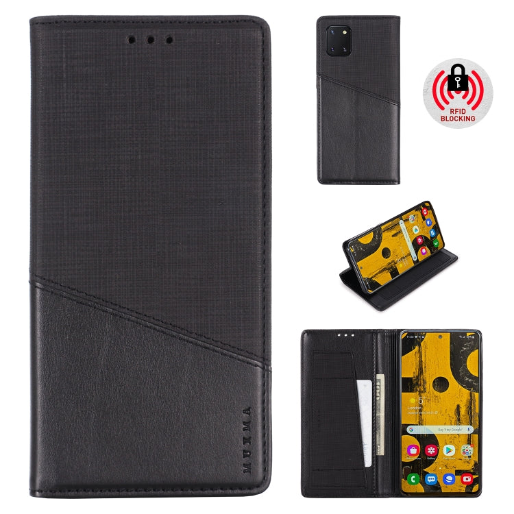 For Samsung Galaxy A81 MUXMA MX109 Horizontal Flip Leather Case with Holder & Card Slot & Wallet