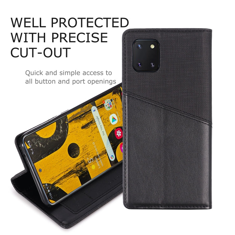 For Samsung Galaxy A81 MUXMA MX109 Horizontal Flip Leather Case with Holder & Card Slot & Wallet