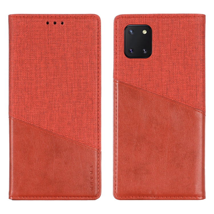 For Samsung Galaxy A81 MUXMA MX109 Horizontal Flip Leather Case with Holder & Card Slot & Wallet