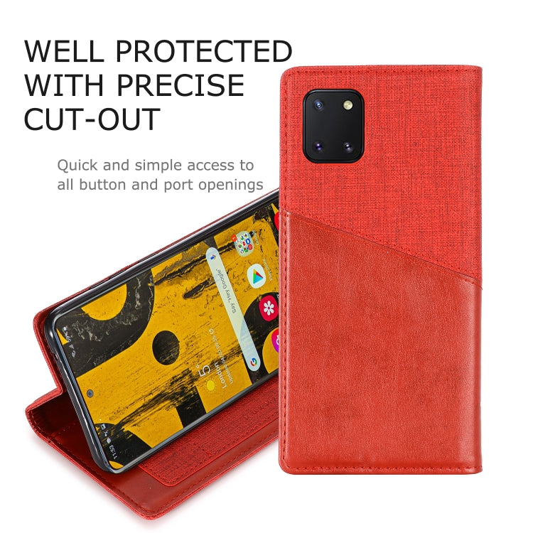 For Samsung Galaxy A81 MUXMA MX109 Horizontal Flip Leather Case with Holder & Card Slot & Wallet