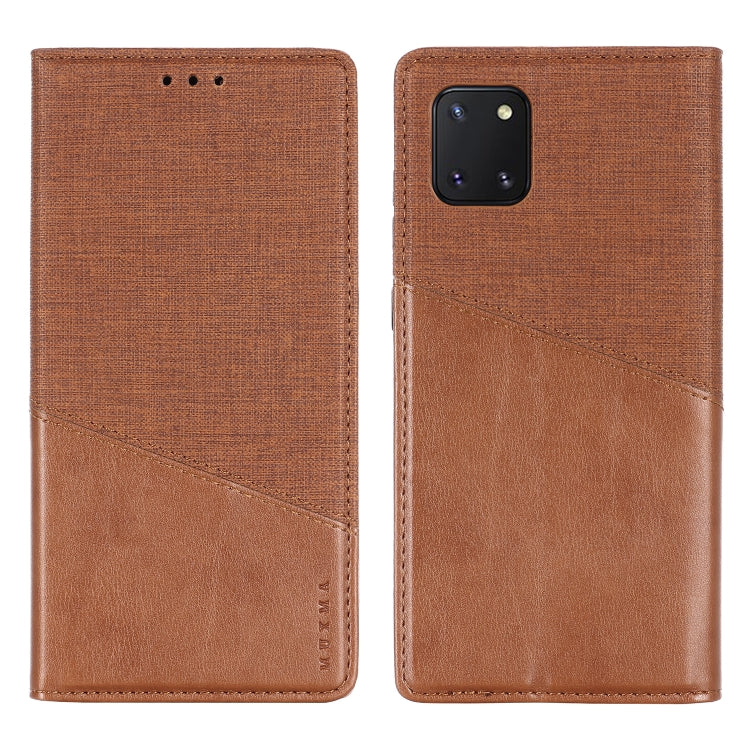 For Samsung Galaxy A81 MUXMA MX109 Horizontal Flip Leather Case with Holder & Card Slot & Wallet