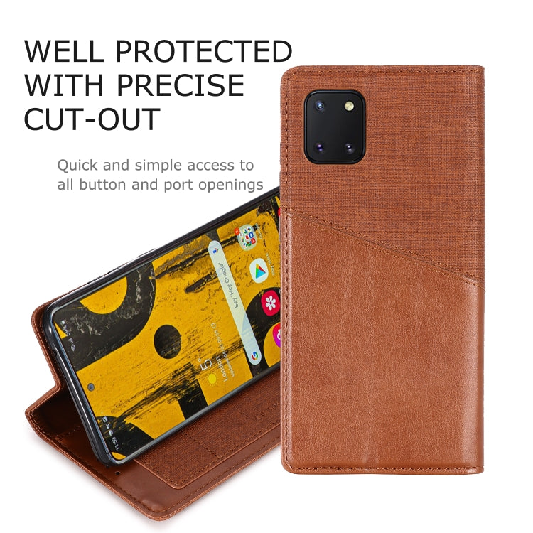 For Samsung Galaxy A81 MUXMA MX109 Horizontal Flip Leather Case with Holder & Card Slot & Wallet