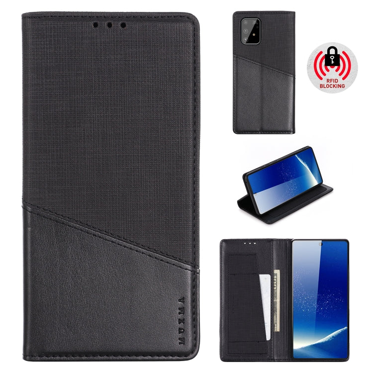 For Samsung Galaxy A91 MUXMA MX109 Horizontal Flip Leather Case with Holder & Card Slot & Wallet