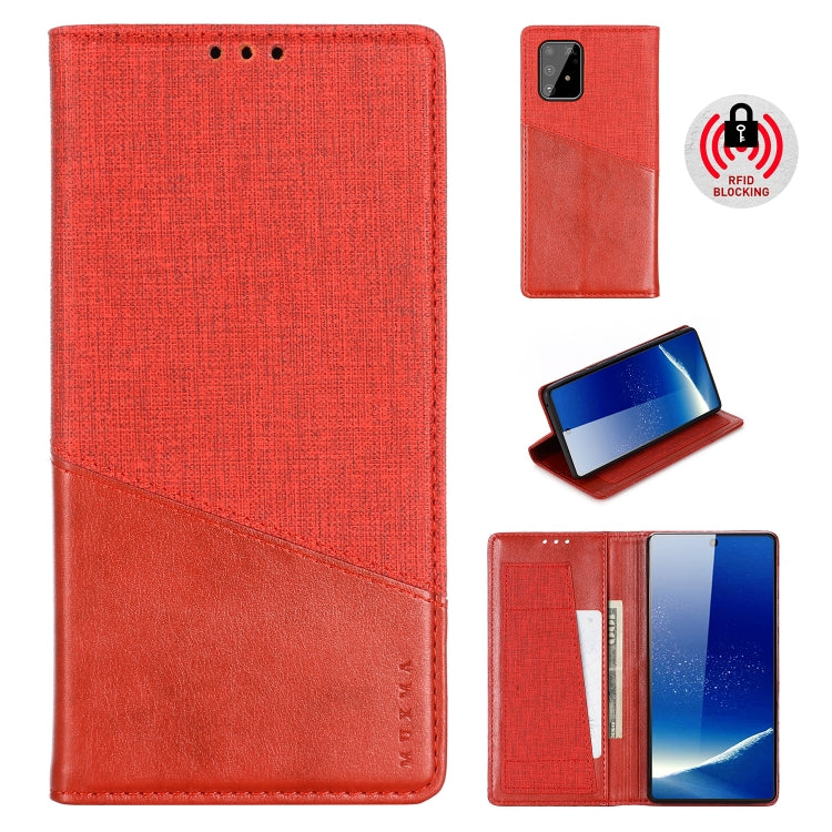 For Samsung Galaxy A91 MUXMA MX109 Horizontal Flip Leather Case with Holder & Card Slot & Wallet