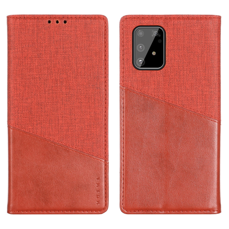 For Samsung Galaxy A91 MUXMA MX109 Horizontal Flip Leather Case with Holder & Card Slot & Wallet