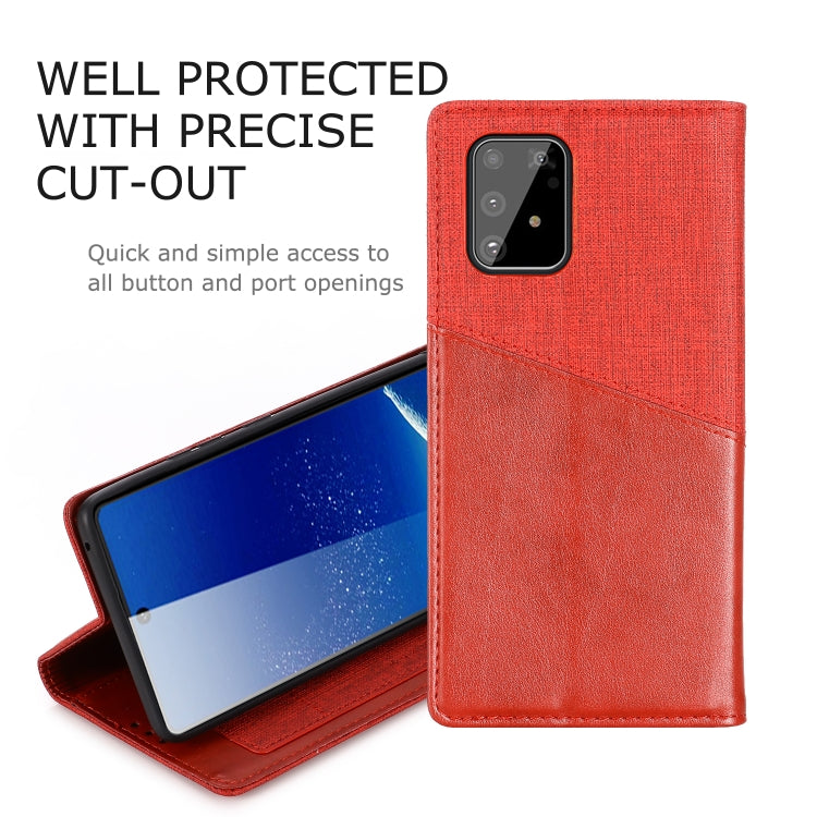 For Samsung Galaxy A91 MUXMA MX109 Horizontal Flip Leather Case with Holder & Card Slot & Wallet