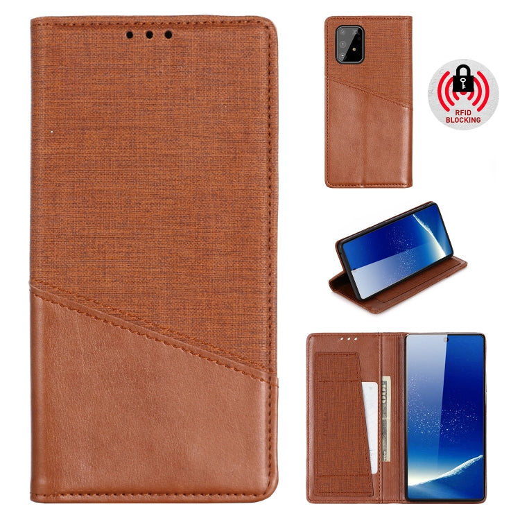 For Samsung Galaxy A91 MUXMA MX109 Horizontal Flip Leather Case with Holder & Card Slot & Wallet