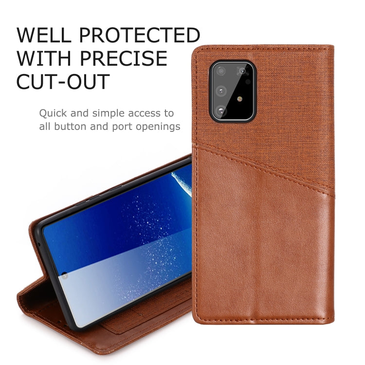 For Samsung Galaxy A91 MUXMA MX109 Horizontal Flip Leather Case with Holder & Card Slot & Wallet