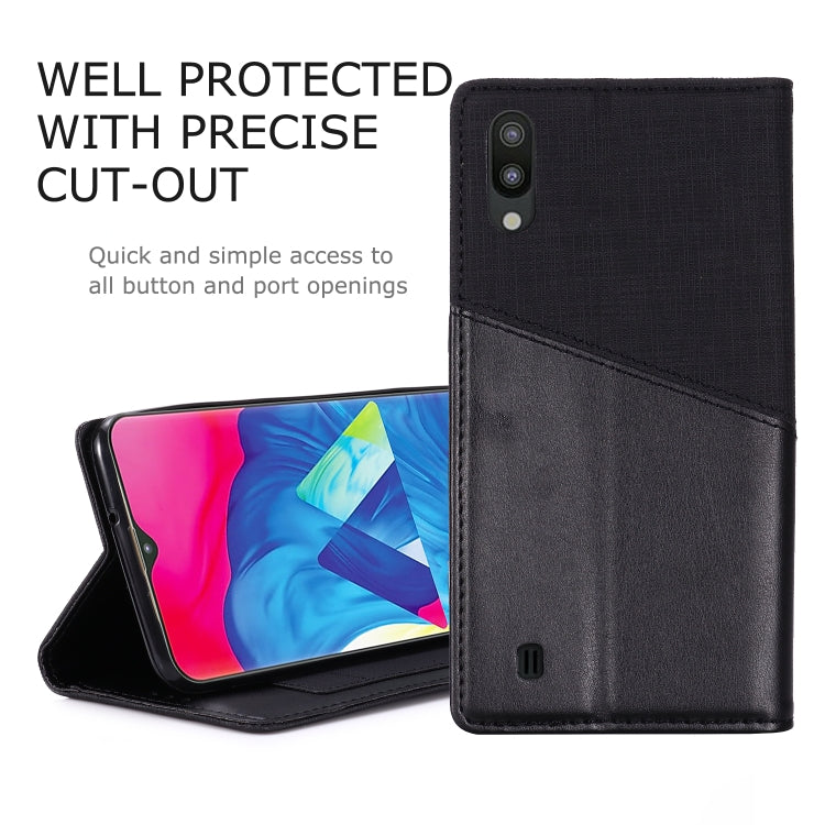 For Samsung Galaxy M10 MUXMA MX109 Horizontal Flip Leather Case with Holder & Card Slot & Wallet